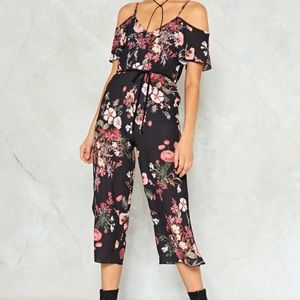Sugar Magnolia floral jumpsuit. Size 4. Brand new condition!